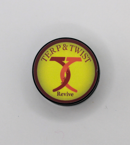 Revive terpene inhalant packaging with uplifting citrus and herbal notes